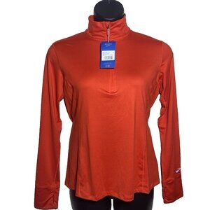Brooks Womans Size XL Jamberry Dash 1/2 Zip Pullover Thumb Loops Wicking